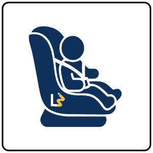icone vtc siège auto bébé sécurisé vtc lajoieway icone avec un bébé attaché de façon sécurisé fans un siège auto homologué vtc lajoieway